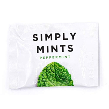 Simply Gum Mints - Refreshing Peppermint Mints | 50 Pouches | Vegan, Non-GMO
