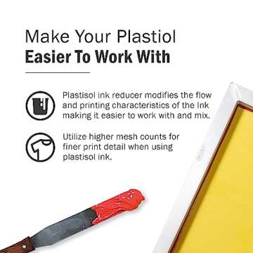 Rapid Cure® Plastisol Ink Curable Reducer (Quart - 32 oz.) - Screen Printing Ink Viscosity Reducer, Screen Printing Ink Thinner, Additive for Your Screen Printing Kit, Screen Printing Supplies