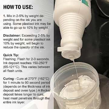 Rapid Cure® Plastisol Ink Curable Reducer (Quart - 32 oz.) - Screen Printing Ink Viscosity Reducer, Screen Printing Ink Thinner, Additive for Your Screen Printing Kit, Screen Printing Supplies