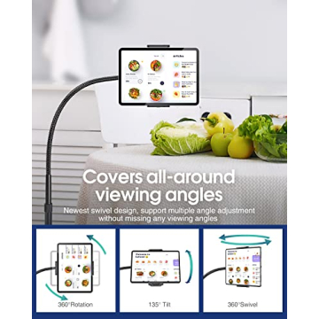 Elitehood Stable Height Adjustable iPad Stand for All Tablets