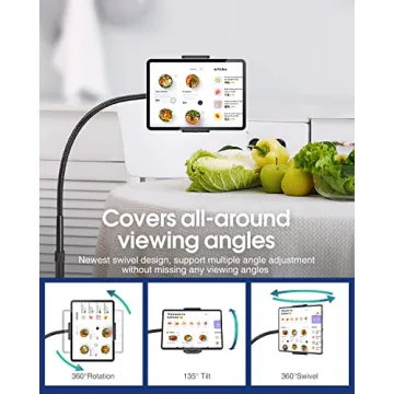 Elitehood Stable Height Adjustable iPad Stand for All Tablets