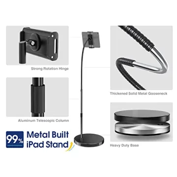 Elitehood Stable Height Adjustable iPad Stand for All Tablets