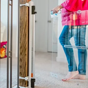 Stylish Qdos Crystal Baby Gate for Kids and Pets - Easy Install