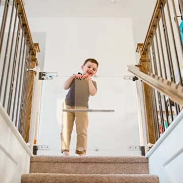 Stylish Qdos Crystal Baby Gate for Kids and Pets - Easy Install