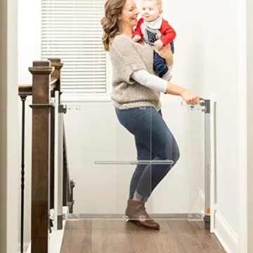Stylish Qdos Crystal Baby Gate for Kids and Pets - Easy Install