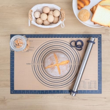 Adjustable Non-Stick Rolling Pin for Easy Baking