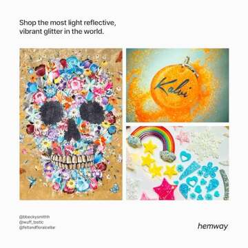 Premium Ultra Sparkle Glitter for Arts & Crafts - Fluorescent Orange