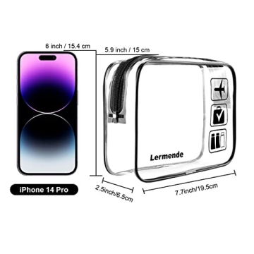 Lermende TSA Approved Toiletry Bag for Travel and Organization