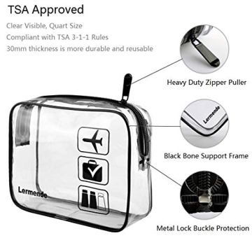 Lermende TSA Approved Toiletry Bag for Travel and Organization
