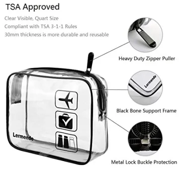Lermende TSA Approved Toiletry Bag for Travel and Organization