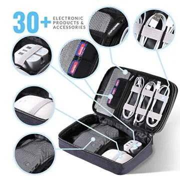Electronics Cable Travel Organizer Bag for Charger & Cables