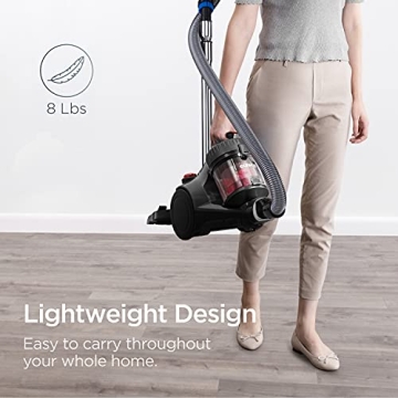 Eureka Bagless Canister Vacuum Cleaner for All Floors