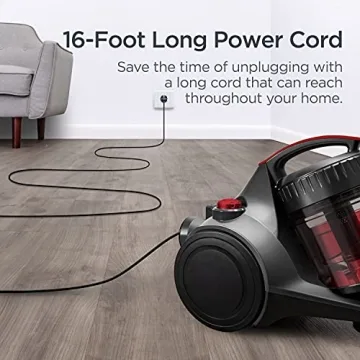 Eureka Bagless Canister Vacuum Cleaner for All Floors