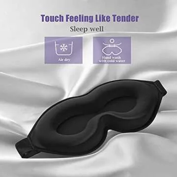 onaEz Sleep Mask, 3D Contoured Light Blocking Eye Mask
