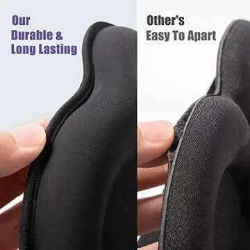 onaEz Sleep Mask, 3D Contoured Light Blocking Eye Mask