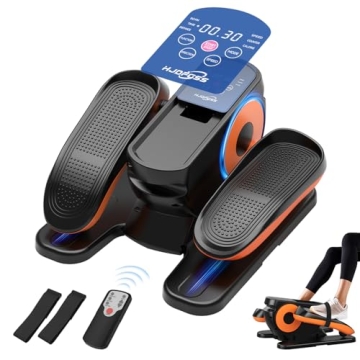 Under Desk Elliptical Machine, Quiet Portable Exerciser for Seniors & Adults with Remote Control