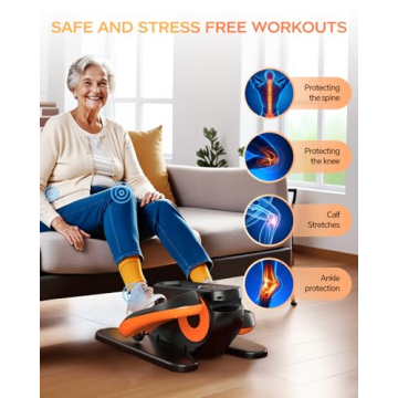 Under Desk Elliptical Machine for Seniors with Remote Control