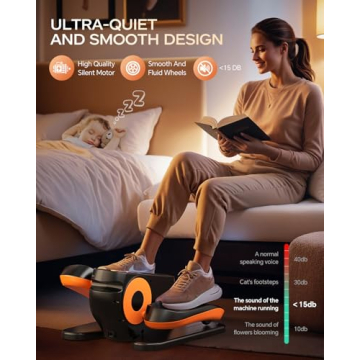 Under Desk Elliptical Machine for Seniors with Remote Control