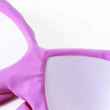 SUUKSESS Women High Waisted Bikini Push Up Wrap Bandage Swimsuits 2 Pieces (L, Purple)