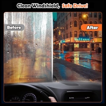 Jofnaylr Car Glass Cleaner with Brush Tool for Clear Vision