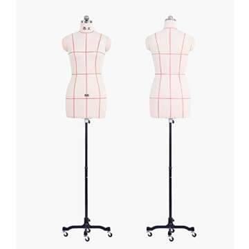 Adjustable JLXJ Dress Form Female Mannequin for Sewing