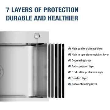 DuyviSteil 24 Inch Kitchen Sink Drop-in, Stainless Steel Top Mount Workstation Sink, Single Bowl Kitchen Sinks with Basket Strainer, D24"xW18"xH9" (Nano)