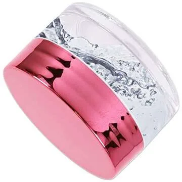 Beauticom 12 Acrylic Jars with Rose Gold Lids for Cosmetics