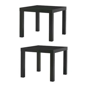 Ikea Table End Side Black 2 Pack - Modern and Versatile Design