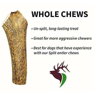 Elkhorn Premium Chews for Large Dogs - Tough Antler Chew