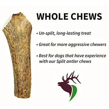 Elkhorn Premium Chews for Large Dogs - Tough Antler Chew