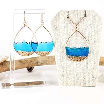 Handmade Rose Gold Earrings for Sensitive Skin