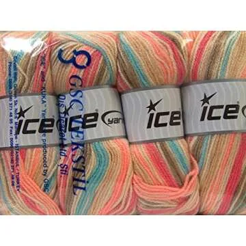 Gumball Yarn Lot 4 Skeins in Stunning Colors For Crafting