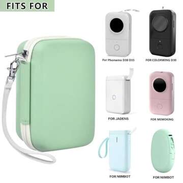 Case Compatible with Phomemo D30 D35 M02/ M02S/ M02 for NELKO Label Maker, for NIIMBOT for JADENS fo...