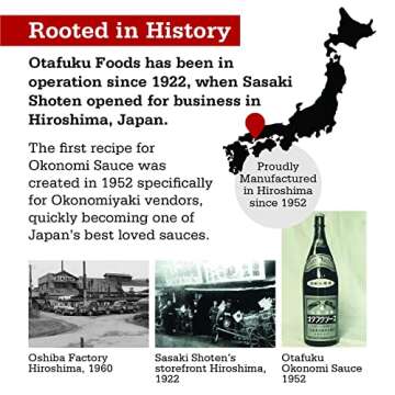 Otafuku Okonomi Sauce, Vegan Japanese Topping for Okonomiyaki Pancakes (17.6 Ounces)