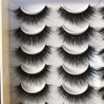 Gmagictobo 20 Pairs False Eyelashes Natural Look Wispy Dramatic Lashes Pack 4 Styles Strip Mink Eye Lashes Multipack
