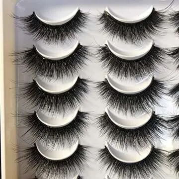 Gmagictobo 20 Pairs False Eyelashes Natural Look Wispy Dramatic Lashes Pack 4 Styles Strip Mink Eye Lashes Multipack