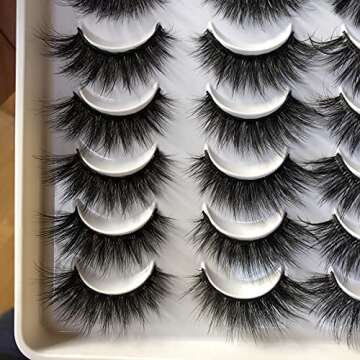 Gmagictobo 20 Pairs False Eyelashes Natural Look Wispy Dramatic Lashes Pack 4 Styles Strip Mink Eye Lashes Multipack