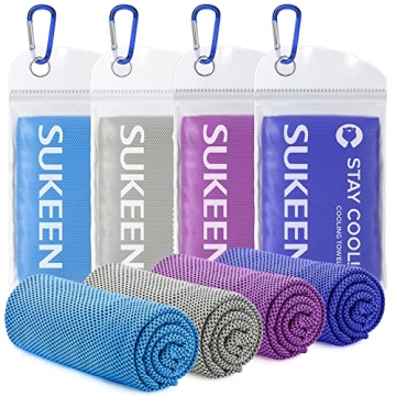 Sukeen 4 Pack Cooling Towels - Ultimate Relief for Heat