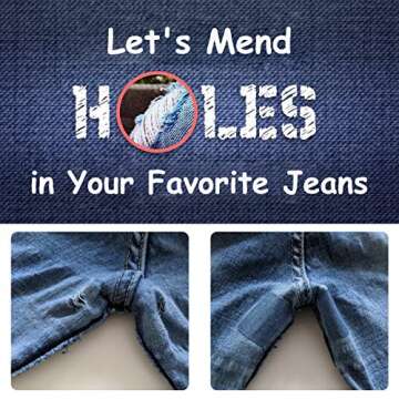 HTVRONT Iron on Patches - 20PCS Denim Repair Kit