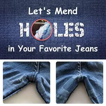 HTVRONT Iron on Patches - 20PCS Denim Repair Kit