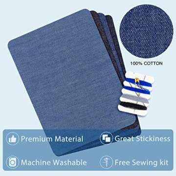 HTVRONT Iron on Patches - 20PCS Denim Repair Kit