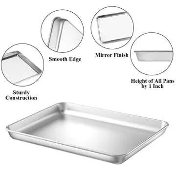 Wildone Baking Sheet & Rack Set - Non-Toxic & Durable