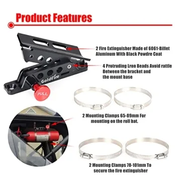 Goldfire Adjustable Quick Release Fire Extinguisher Mount Holder