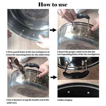 Biaungdo Copper Rivets 1/8 Dia 5/16 L - 100pcs Pack