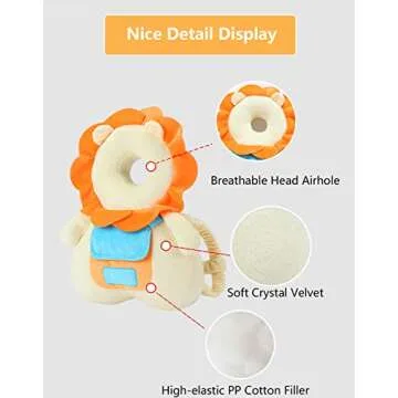 Baby Toddler Talking Head Safety Protector Backpack