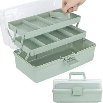 Versatile 3-Layer Craft Storage Box by Tergoo