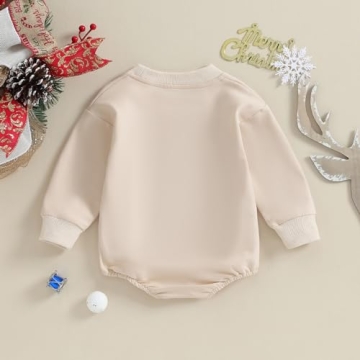 FIOMVA Infant Christmas Santa Bubble Romper - Cute Outfit