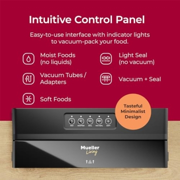 Mueller Living Vacuum Sealer - Compact & Powerful Preserver