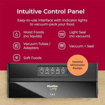 Mueller Living Vacuum Sealer - Compact & Powerful Preserver