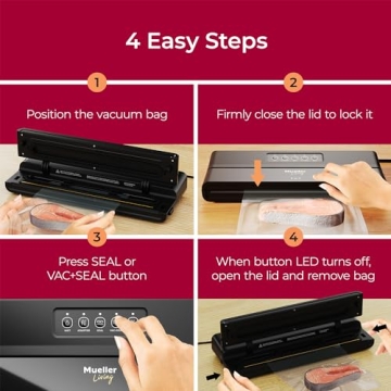 Mueller Living Vacuum Sealer - Compact & Powerful Preserver